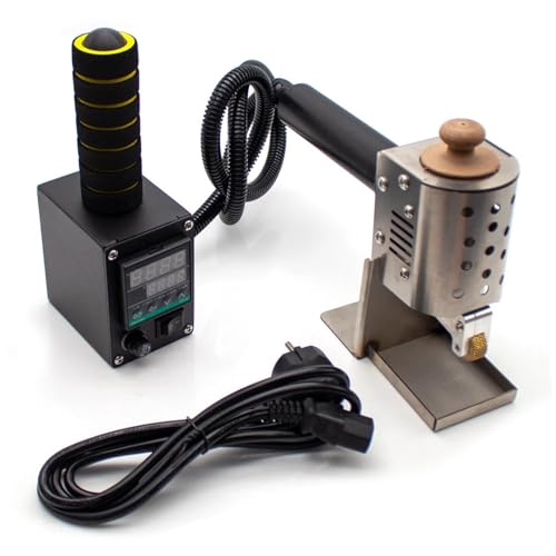 Hand Push Hot Melt Kleber Rollmaschine Tragbare Leder Tasche Kleben Maschine Digital Display Temperatur Control 200W 50ML(3MM Roller) von AUBEST