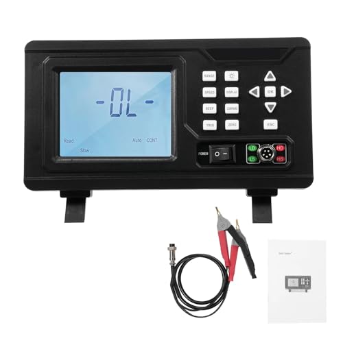 Kapazitätsmessgeräte, ET510 DC-Niedrigwiderstandstester Tragbares Milliohmmeter Mikrowiderstandstester Niedrigwiderstandstester Gleichstrom von AUBEST