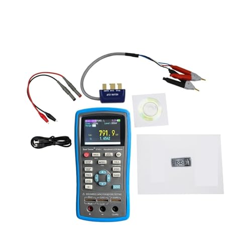 Kapazitätsmessgeräte, LCR Digital Brid Meter ET43 USB Handheld Hochpräzise Kapazität Induktivität Widerstand Test Digitalanzei(ET432) von AUBEST