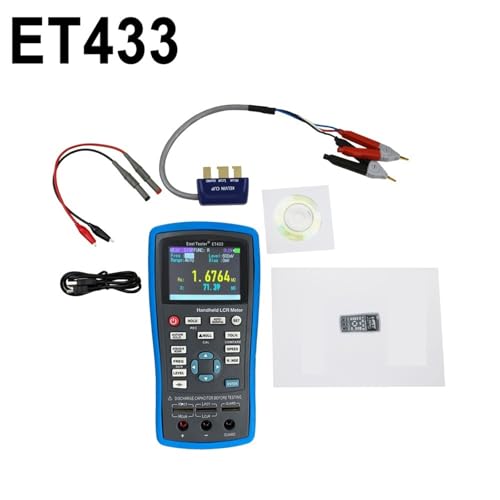 Kapazitätsmessgeräte, LCR Digital Brid Meter ET43 USB Handheld Hochpräzise Kapazität Induktivität Widerstand Test Digitalanzei(ET433) von AUBEST