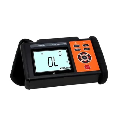Kondensatortester, 6310B DC-Widerstandsmessgerät Mikroohmmeter Vierdraht-Testbereich Wiederaufladbarer Akku 500 Datenspeicher von AUBEST