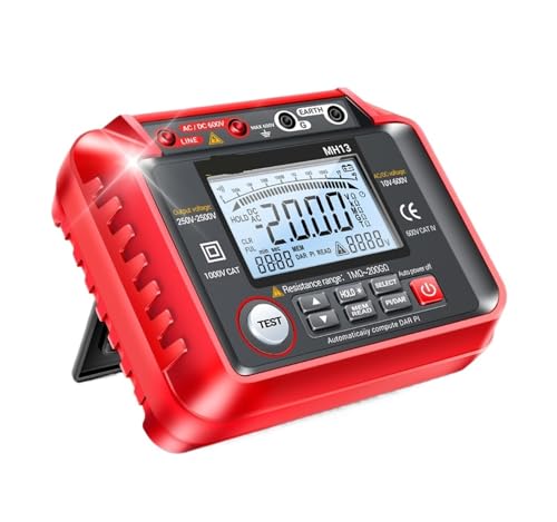 Kondensatortester, MH13 Megohmmeter Ohm Tester Digital-Multimeter Megometro Isolierung Erde Hochspannungswiderstand Meter Tester Werkzeug von AUBEST
