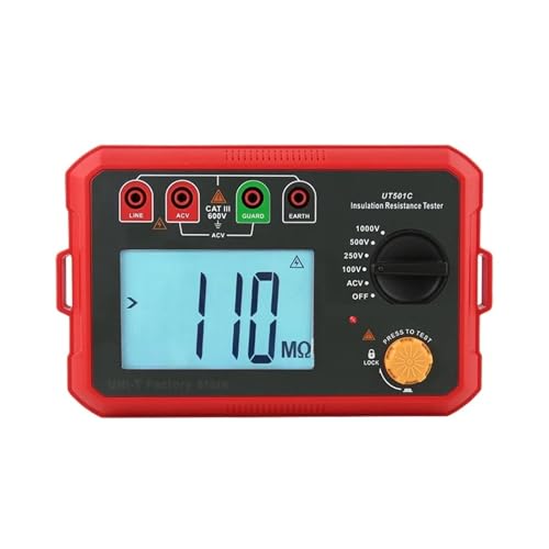 Kondensatortester, UT501A Isolationswiderstandstester Megohmmeter Ohmmeter Megometer Digitales Ohmmeter Kondensatortester, UT501A Isolationswiderstandstester Megohmmeter Ohmmeter Megometer Digitales Ohmmeter von AUBEST