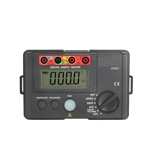 Kondensatortester, UT521 UT522 Erdungswiderstandstester Niederspannungsanzeige Datenspeicherung Überbereichsanzeige LCD-Hintergrundbeleuchtung(UT521) von AUBEST