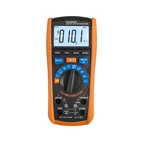 Kondensatortester, VC4060 Digitaler Motorprüfer, 2000 Ohm Isolationswiderstandstester, Megohmmeter, True RMS AC DC Multimeter, Datenhaltealarm Kondensatortester, VC4060 Digitaler Motorprüfer, 2000 Ohm Isolationswiderstandstester, Megohmmeter, True RMS AC DC Multimeter, Datenhaltealarm von AUBEST