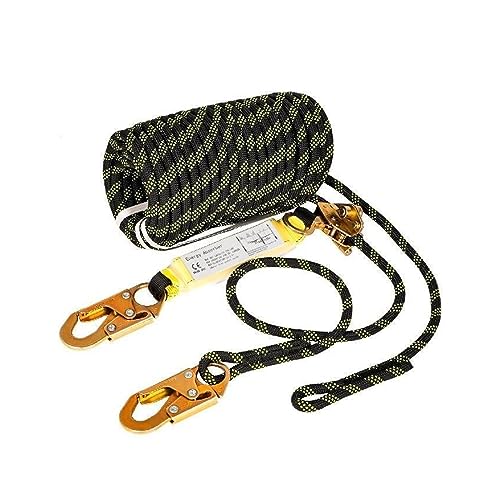 Positionierungs-Lanyard, verstellbares Seil-Lanyard for Baumpfleger, Klettern, vertikale Rettungsleinen-Montage, konformer Absturzschutz(150ft) von AUBEST