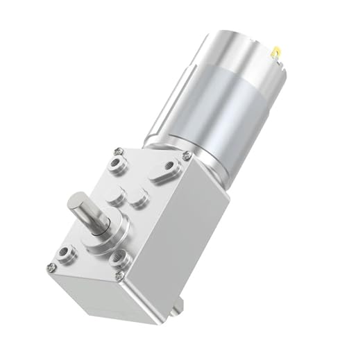AUBEST Schrittmotor 5840-555 Miniatur-Bürsten-Gleichstrommotor 12V24V Bidirektionale D-Achse 11RPM ~ 470RPM Metallgetriebe Vorwärts- und Rückwärtsschaltgetriebemotor(260RPM,12V Single Motor) von AUBEST