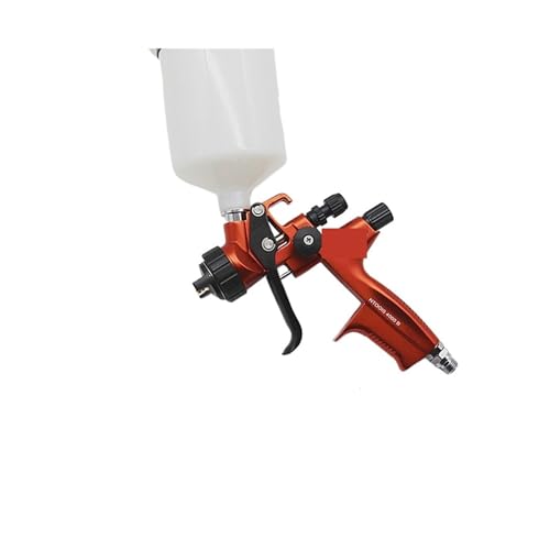 Spritzpistole, 1,3/1,4mm Spritzpistole 4000B HVLP Farbspritzpistole Luft Farbspritzpistolen Airbrush for Lackieren Von Auto Aerograph Reparatur Spritzpistole(Tangerine 1.3) von AUBEST