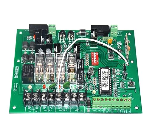 Toröffner, 300 kg pro Flügel, 24 V Gleichstrom, Ersatzplatine for Schwenktormotor, Steuerplatine(10 remotes) von AUBEST