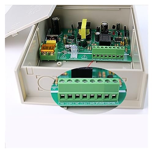 Toröffner, AC 2A/3A Netzteil mit Backup-Batterie, Schnittstellenkarte, Zugangskontrollsystem-Netzteil(12V 3 A) von AUBEST