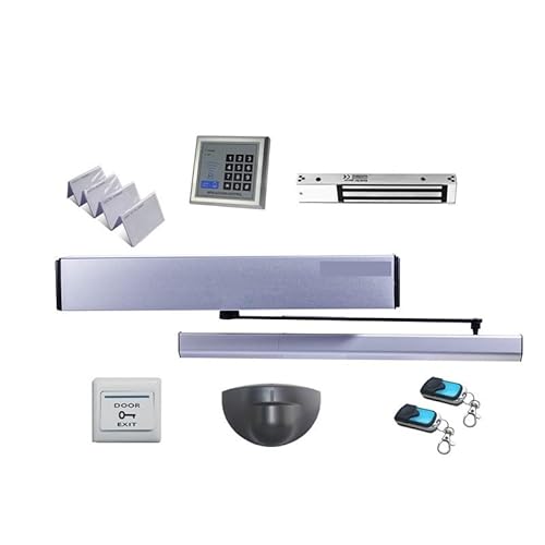 Toröffner, Automatischer Schwenktüröffner/Schwenktürantriebsschließer mit 100 kg wicht nach innen (Tastatur, Türschloss, IR-Sensor)(Kit 5) von AUBEST