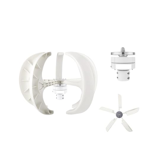 Vertikale Achse Windkraftanlage 12V 100W/400W/600W Alternativer Energiegenerator Kleine Windmühle Freie Energie mit Controller(600W Built in) von AUBEST