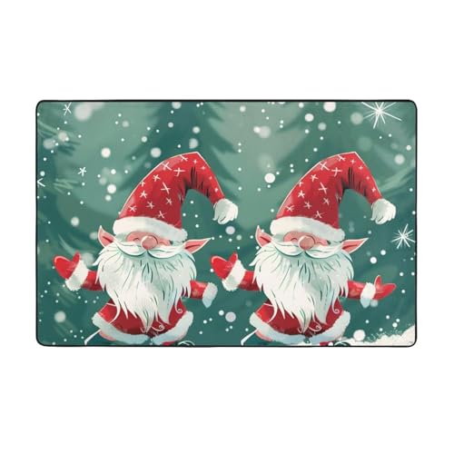 AUBKFELD Lustiger Weihnachtsteppich, bedruckt, waschbar, 100 x 150 cm, moderner Teppich, Flanell, rutschfeste Bodenmatte für Küche, Schlafzimmer, Wohnzimmer, Flur, Heimdekoration AUBKFELD Lustiger Weihnachtsteppich, bedruckt, waschbar, 100 x 150 cm, moderner Teppich, Flanell, rutschfeste Bodenmatte für Küche, Schlafzimmer, Wohnzimmer, Flur, Heimdekoration von AUBKFELD