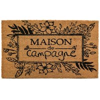 Fußmatte aus Kokosfasern mit 'Maison de campagne' Inschrift von AUBRY GASPARD
