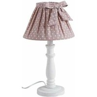 Nachttischlampe Shabby choc 40cm Rosa von AUBRY GASPARD