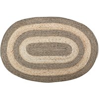 Ovaler Teppich aus beide ungefärbter und gefärbter Jute Yvi von AUBRY GASPARD