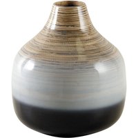 Rundliche Vase aus lackiertem Bambus Rundliche Vase aus lackiertem Bambus von AUBRY GASPARD