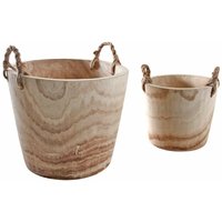 Bertöpfe aus Paulownia (2er-Set) von AUBRY GASPARD