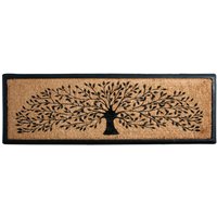 Fußmatte aus Kokosnuss Baumdesign mit Latexrückseite von AUBRY GASPARD