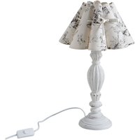 Aubry Gaspard - Stehlampe aus Holz und Stoff aus Jouy von AUBRY GASPARD