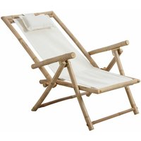 Zusammenklappbarer Liegestuhl aus Bambus von AUBRY GASPARD