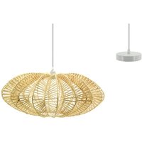 Design-Pendellampe aus ungefärbtem Rattan von AUBRY GASPARD