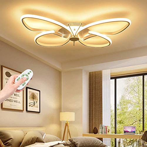 LED Deckenleuchte Schlafzimmer Lampe Modernes Kreatives Design Schmetterlingsförmiges Metall Acryl Kinder Deckenlampe Beleuchtung Wohnzimmer Ultradünne Haushalt Kinderzimmer Esszimmer Kronleuchter von AUCF