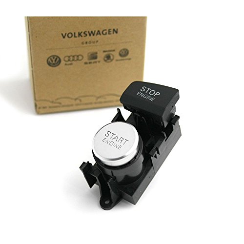 Audi Start-Stopp-Taster Taster Motorstartknopf Keyless Entry Kessy, Drucktaste, AUF-AUF-AN, schwarz / silber von Audi