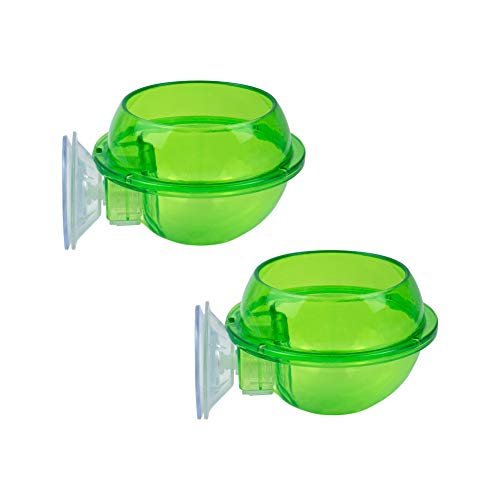 Cenyo AUEAR 2 Pack Reptile Suction Cup Feeder Chameleon Feeding Food Bowl Water Dish Gecko Ledge Supplies Accessories for Gecko Lizard Bearded Dragon von AUEAR