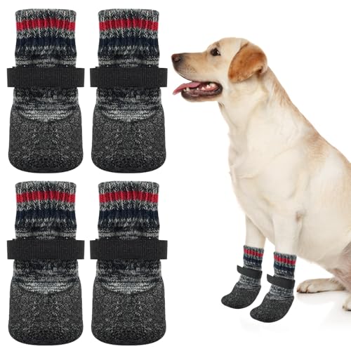 AUEJACKY 2 Paar Hundesocken,Antirutschsocken Hund,Hundesocken Wasserdicht,Pfotenschutz für HundeHundesocken Anti Rutsch,Socken Hund für Kleine Hunde für Drinnen und Draußen AUEJACKY 2 Paar Hundesocken,Antirutschsocken Hund,Hundesocken Wasserdicht,Pfotenschutz für HundeHundesocken Anti Rutsch,Socken Hund für Kleine Hunde für Drinnen und Draußen von AUEJACKY