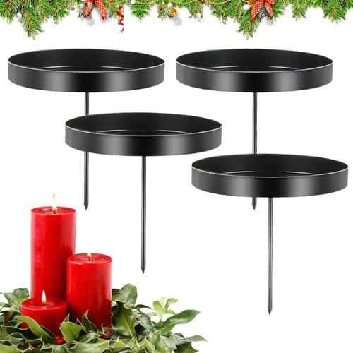 Candle Holder Advent Wreath,Set of 4 Advent Candle Holders,Candle Holder for Advent Wreath,Retro Candlelight Dinner Candle Holder, Advent Candle Holder for Candles,Christmas Decoration, Table Decorati Candle Holder Advent Wreath,Set of 4 Advent Candle Holders,Candle Holder for Advent Wreath,Retro Candlelight Dinner Candle Holder, Advent Candle Holder for Candles,Christmas Decoration, Table Decorati von AUEJACKY