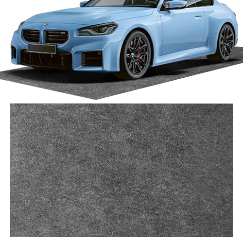 Ölauffangmatte,100x200 cm Ölmatte Garage,Werkstatt Boden,Garagen Boden Garagenteppich,Garagenmatte Auto,Garage Ölmatte,Vielseitiger Garagen Protektor Strapazierfähige Saugmatte von AUEJACKY