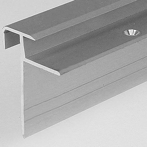 Laminat-Treppenkantenprofil | Winkelprofil | 2 Meter (2 x 1 m) | Einfasshöhe 8,5 mm, 33 mm breit | Alu eloxiert | gebohrt von Auer