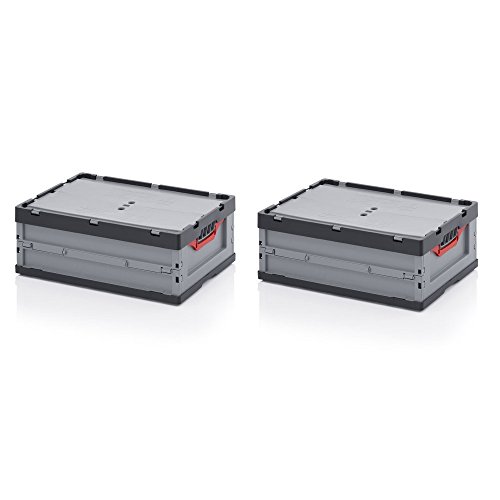 Auer Packaging 2x Profi-Faltbox 60 x 40 x 22 mit Deckel inkl. gratis Zollstock 2er Set von Auer Packaging