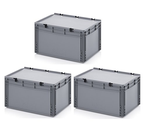 Auer Packaging 3x Eurobehälter 60 x 40 x 33,5 mit Scharnierdeckel inkl. gratis Zollstock 3er Set Auer Packaging 3x Eurobehälter 60 x 40 x 33,5 mit Scharnierdeckel inkl. gratis Zollstock 3er Set von Auer Packaging