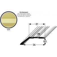 Abschlussprofil / Abschlussleiste Laminat "Huntsville", Einfasshöhe: 8.5 mm / 15.5 mm, Aluminium eloxiert, gebohrt / von AUER