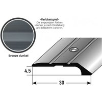 Auer - Abschlussprofil / Abschlussleiste 'Maryville', 4,5 mm Einfasshöhe, Aluminium eloxiert, gebohrt-bronze dunkel-1000-gebohrt von AUER
