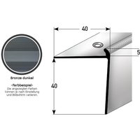 Auer - Treppenkante 'Berrie' / Treppenkantenprofil / Winkelprofil, konfigurierbar, Breite: 40 mm, Höhe: 40 mm, Einfasshöhe 3 - 5 mm aus Aluminium Auer - Treppenkante 'Berrie' / Treppenkantenprofil / Winkelprofil, konfigurierbar, Breite: 40 mm, Höhe: 40 mm, Einfasshöhe 3 - 5 mm aus Aluminium von AUER