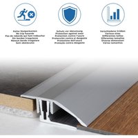 Ausgleichsprofil / Anpassungsprofil für Laminat / Parkett 'Bellingham', für Höhe 15 - 24 mm, 50,5 mm breit, 2-teilig, Aluminium eloxiert, von AUER
