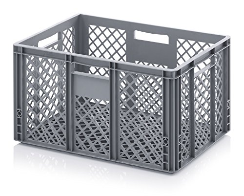 Bäckerkiste Cateringbox 60 x 40 x 32 durchbrochen inkl. gratis Zollstock von kistenkind