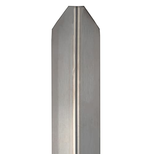 Eckschutzwinkel | Edelstahl | Silber | Breite 20 mm | Höhe 20 mm | Länge 1500 mm | Selbstklebend | Eckschutzprofil | 1 Stück von AUER