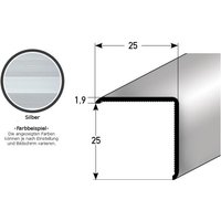 Auer - Eckschutzwinkel 'Requena' 20 x 20 mm oder 25 x 25 mm aus Aluminium, selbstklebend oder ungebohrt-25 mm -ungebohrt-silber-1250 von AUER