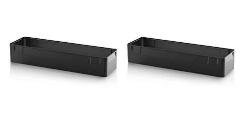 Einsatzkästen 2er Set längs 10cm Höhe für Auer Eurobehälter 60x40 * Einsatz Kästen Einsätze schwarz Einsatzkästen 2er Set längs 10cm Höhe für Auer Eurobehälter 60x40 * Einsatz Kästen Einsätze schwarz von Auer Packaging