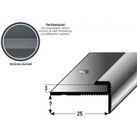 Einschubprofil "Eyeries" mit Nase für Designbeläge, Einfasshöhe 3 mm, Aluminium eloxiert, gebohrt-bronze dunkel-900 Einschubprofil "Eyeries" mit Nase für Designbeläge, Einfasshöhe 3 mm, Aluminium eloxiert, gebohrt-bronze dunkel-900 von AUER
