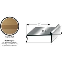 Auer - Treppenkante 'Aulla' / Treppenkantenprofil / Winkelprofil, konfigurierbar, Breite: 37 mm, Höhe: 10-40 mm, Einfasshöhe 2-7 mm aus Aluminium von AUER