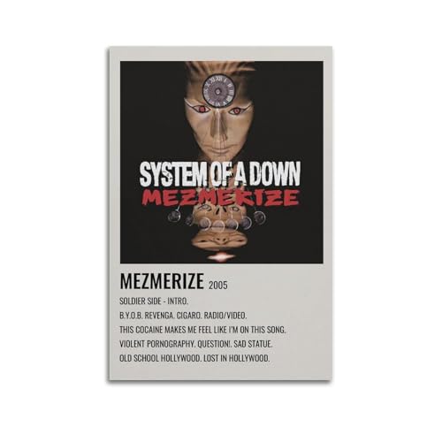 AUEYQWHE Mezmerize Poster System of A Down, ästhetisches Cover-Poster, Designgemälde für Wohnzimmer, Schlafzimmer, 30 x 45 cm, ungerahmter Stil AUEYQWHE Mezmerize Poster System of A Down, ästhetisches Cover-Poster, Designgemälde für Wohnzimmer, Schlafzimmer, 30 x 45 cm, ungerahmter Stil von AUEYQWHE