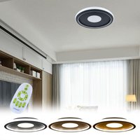 64W led Deckenleuchte Dimmbar, Deckenlampe rgb Farbwechsel mit Fernbedienung, Rund Flach Lamp für Badezimmer Kinderzimmer Wohnzimmer Schlafzimmer, von AUFUN