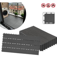 AUFUN 12er Set Terrassenfliesen WPC Kunststoff Fliesen 30x60cm - Holz Fliese Balkonfliesen Klickfliese in Holz Optik für Terrasse und Balkon(12 Stück AUFUN 12er Set Terrassenfliesen WPC Kunststoff Fliesen 30x60cm - Holz Fliese Balkonfliesen Klickfliese in Holz Optik für Terrasse und Balkon(12 Stück von AUFUN