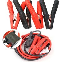 AUFUN 2x6m Starthilfekabel Starterkabel Set mit Überspannungsschutz KFZ LKW PKW Batterie für 12 Volt/24 Volt(2x6m) von AUFUN