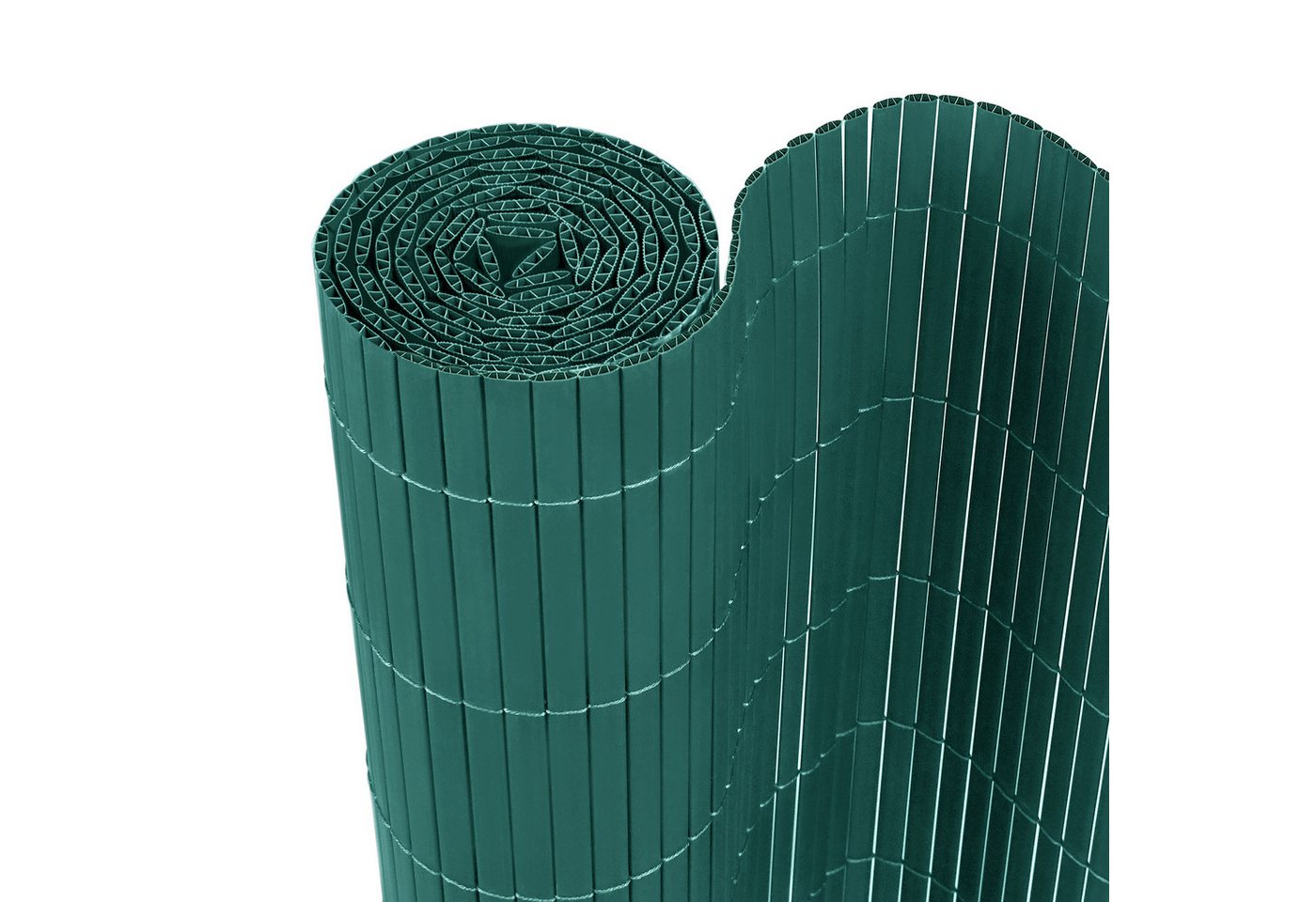 AUFUN Balkonsichtschutz Sichtschutzmatte PVC mit verstärkter Grün (Konstruktion Sichtschutzzaun Garten Sichtschutzzaun) Kein Bohren erforderlich von AUFUN
